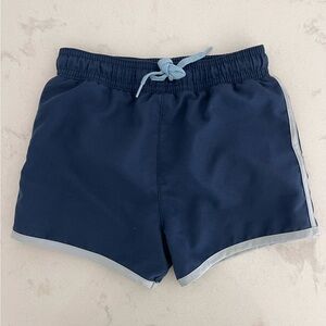 Minnow boys navy boardie (swim trunks) with side binding, size 5/6